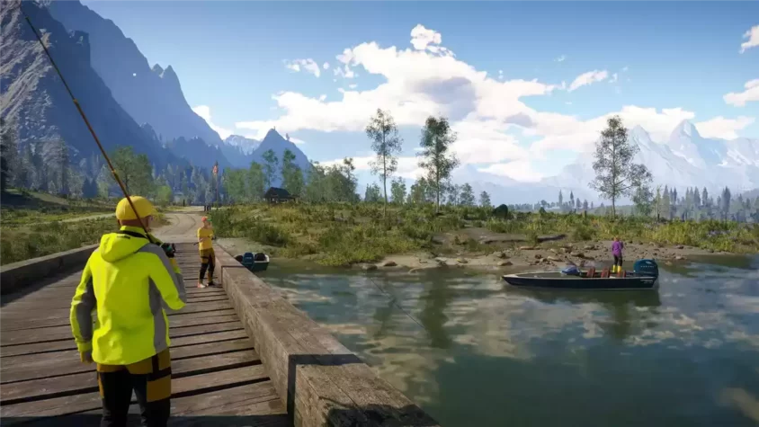 Рыболовы на пирсе в Call of the Wild: The Angler