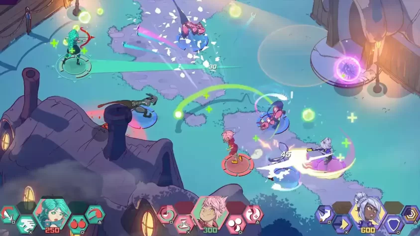 Боевые действия персонажей Go Fight Fantastic