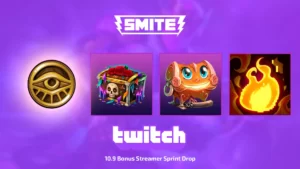 Twitch Drops: 10.9 Bonus Streamer Sprint Drop для SMITE