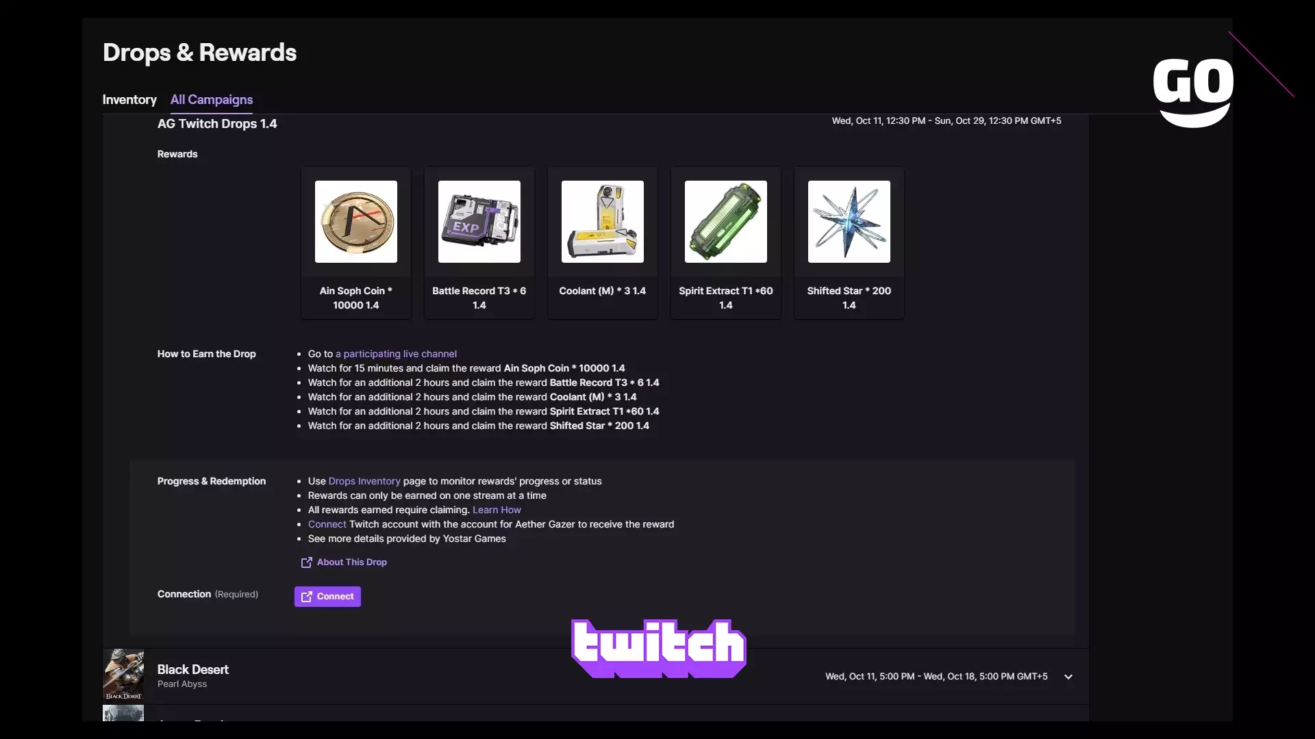 Зацени Twitch Drops 1.4 в Aether Gazer!