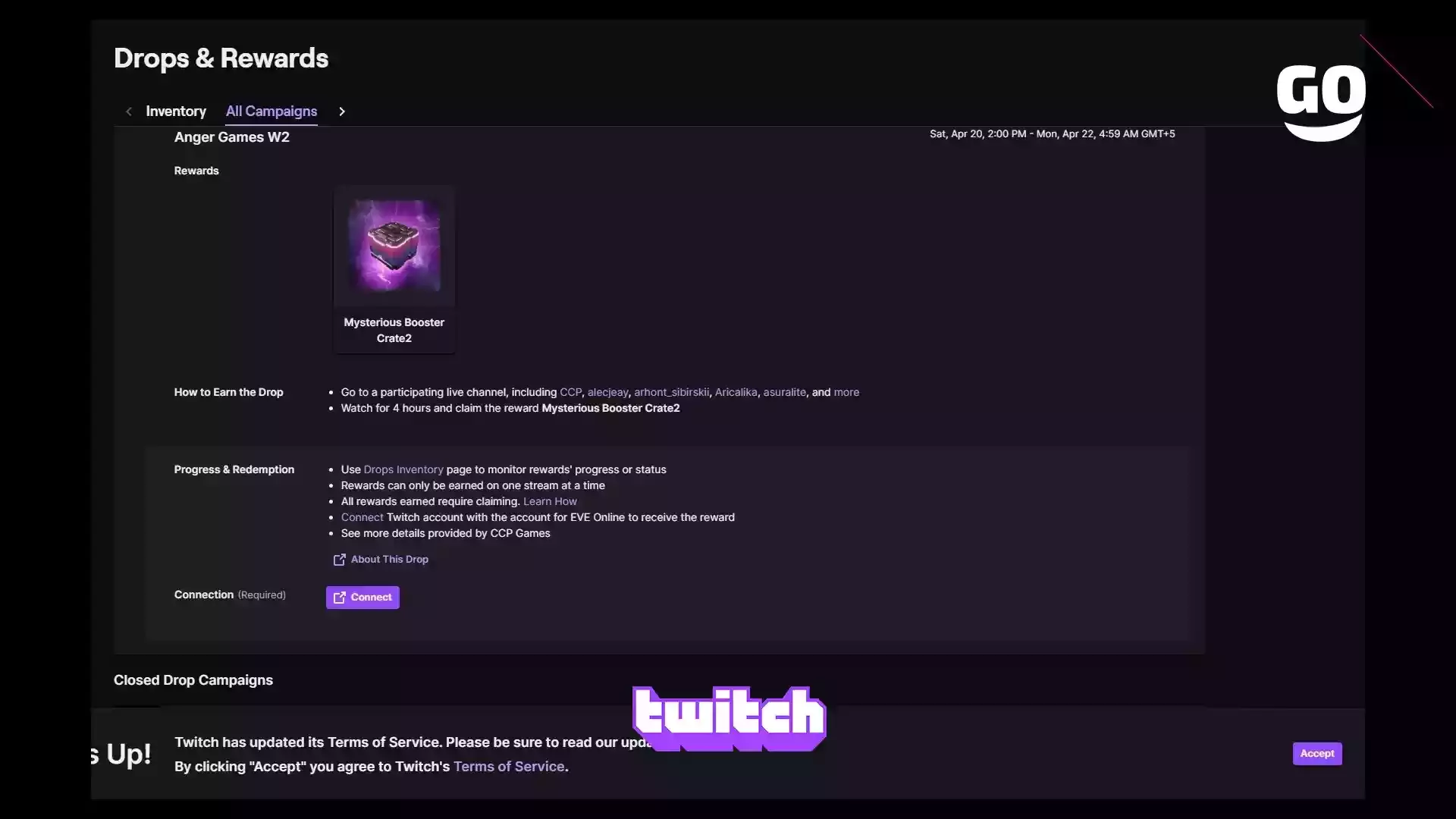 Игровые Бонусы Twitch в Anger Games для EVE Online