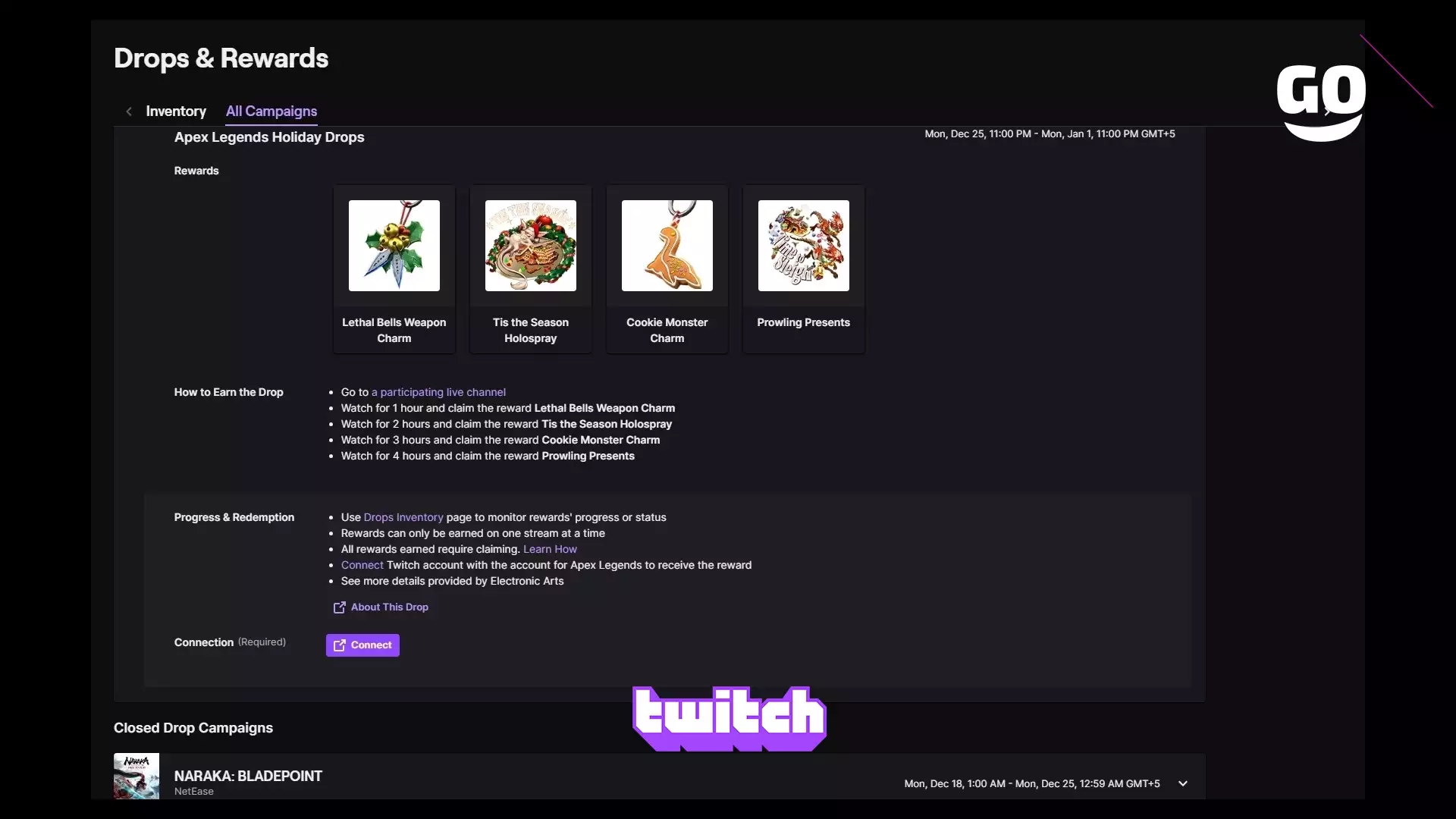 Новые бонусы в Apex Legends на Twitch: Holiday Drops