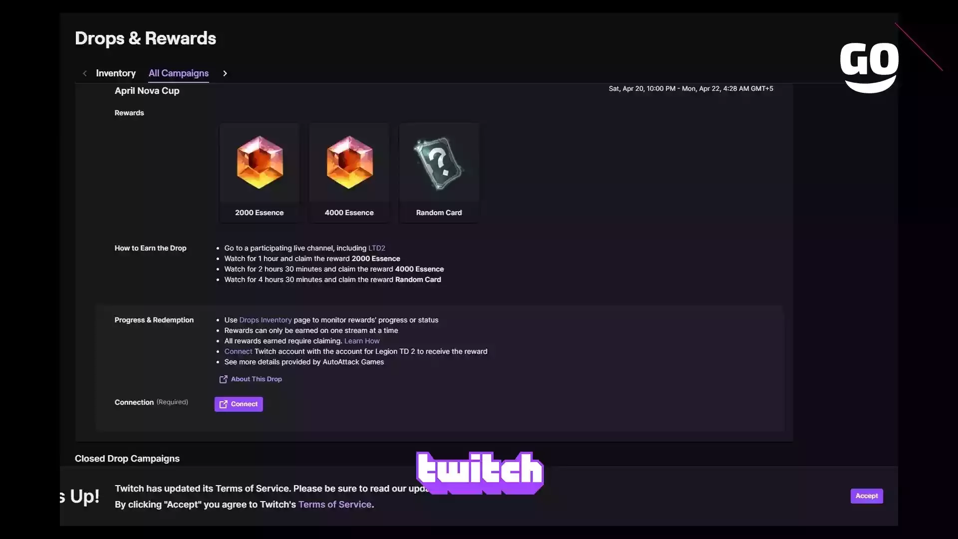 Twitch Drops представляет подарки April Nova Cup в Legion TD 2