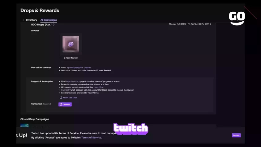 Эксклюзивные игровые бонусы BDO Drops (11 апреля) от Twitch BDO Drops (Apr. 11)