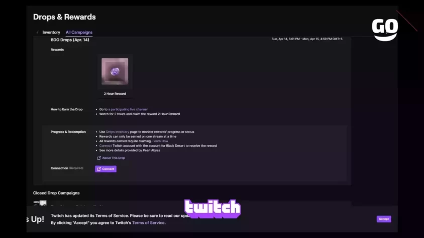 Подарки BDO от Twitch Drops (14 апреля) BDO Drops (Apr. 14)