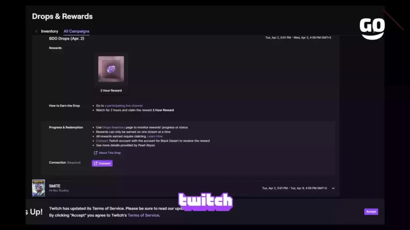 Подарки BDO (2 апреля) от Twitch Drops для фанатов Black Desert BDO Drops (Apr. 2)
