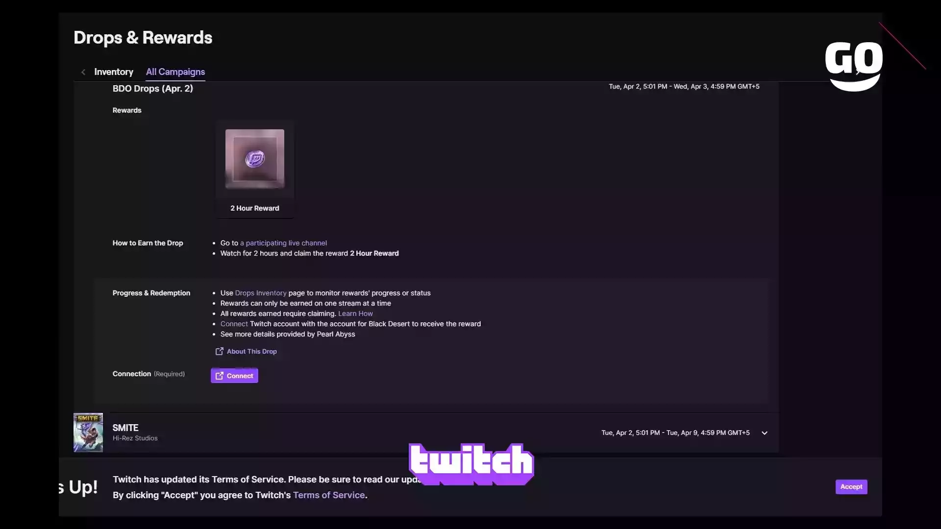 Twitch Drops раздает игровые бонусы BDO (2 апреля) для Black Desert