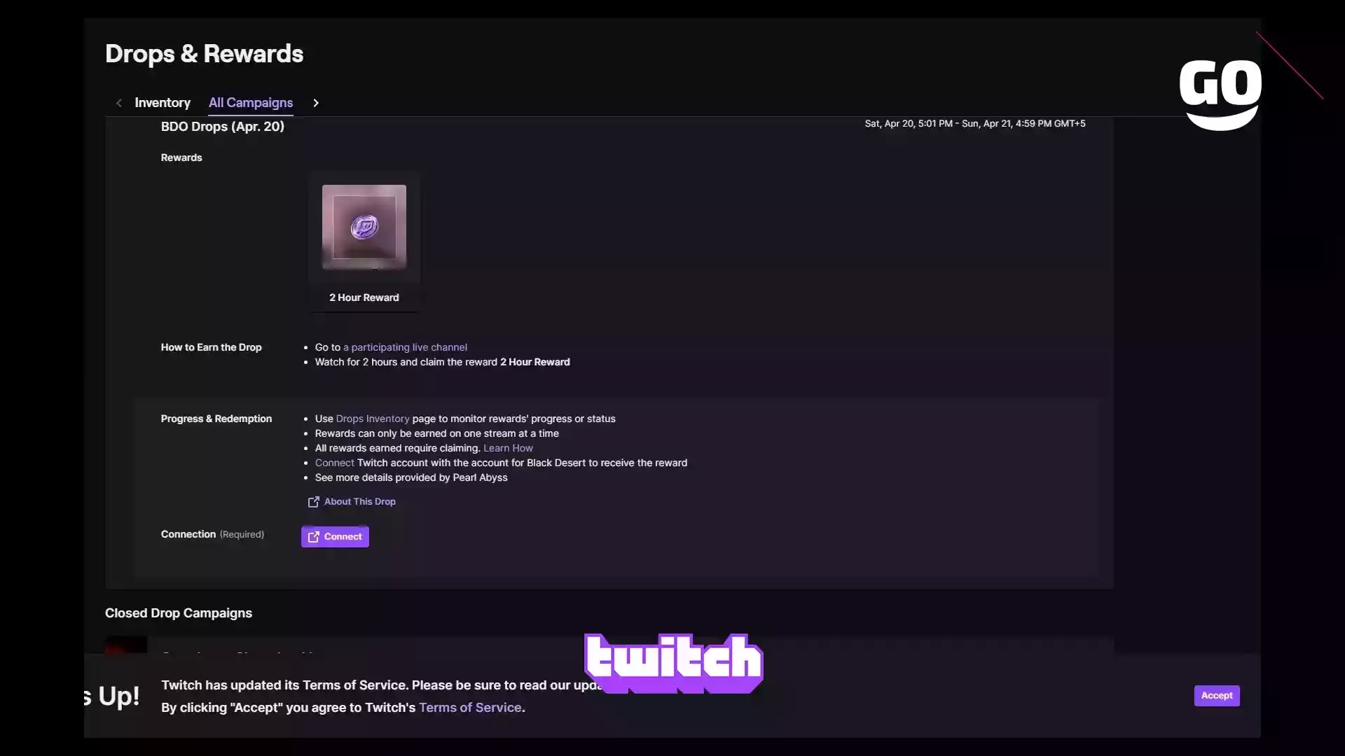 Twitch Drops Подарки BDO (20 Апреля) Для Black Desert