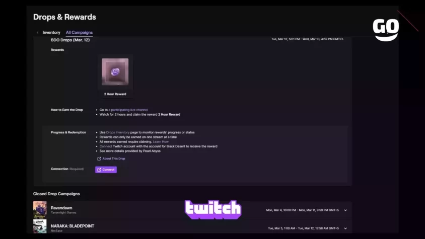 Эксклюзивные игровые предметы BDO от Twitch Drops для поклонников Black Desert. BDO Drops (Mar. 12)