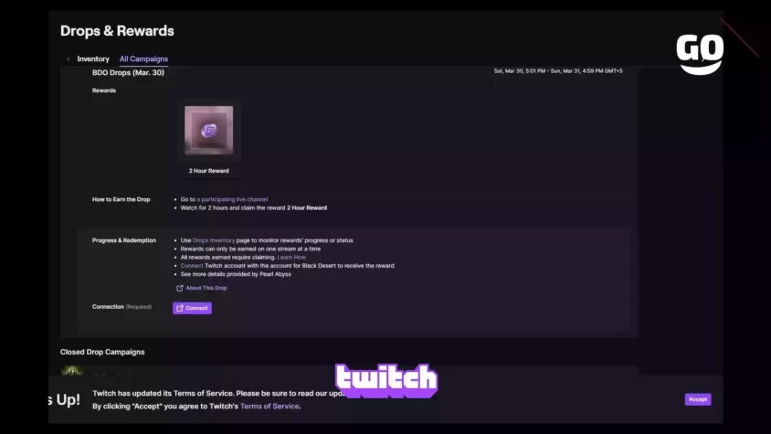 Эксклюзивные подарки от Twitch Drops для игроков Black Desert (30 марта). BDO Drops (Mar. 30)