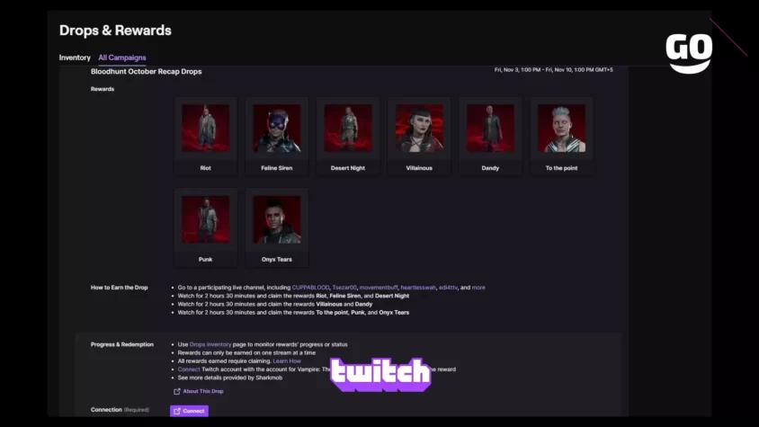 Bloodhunt October Recap Drops