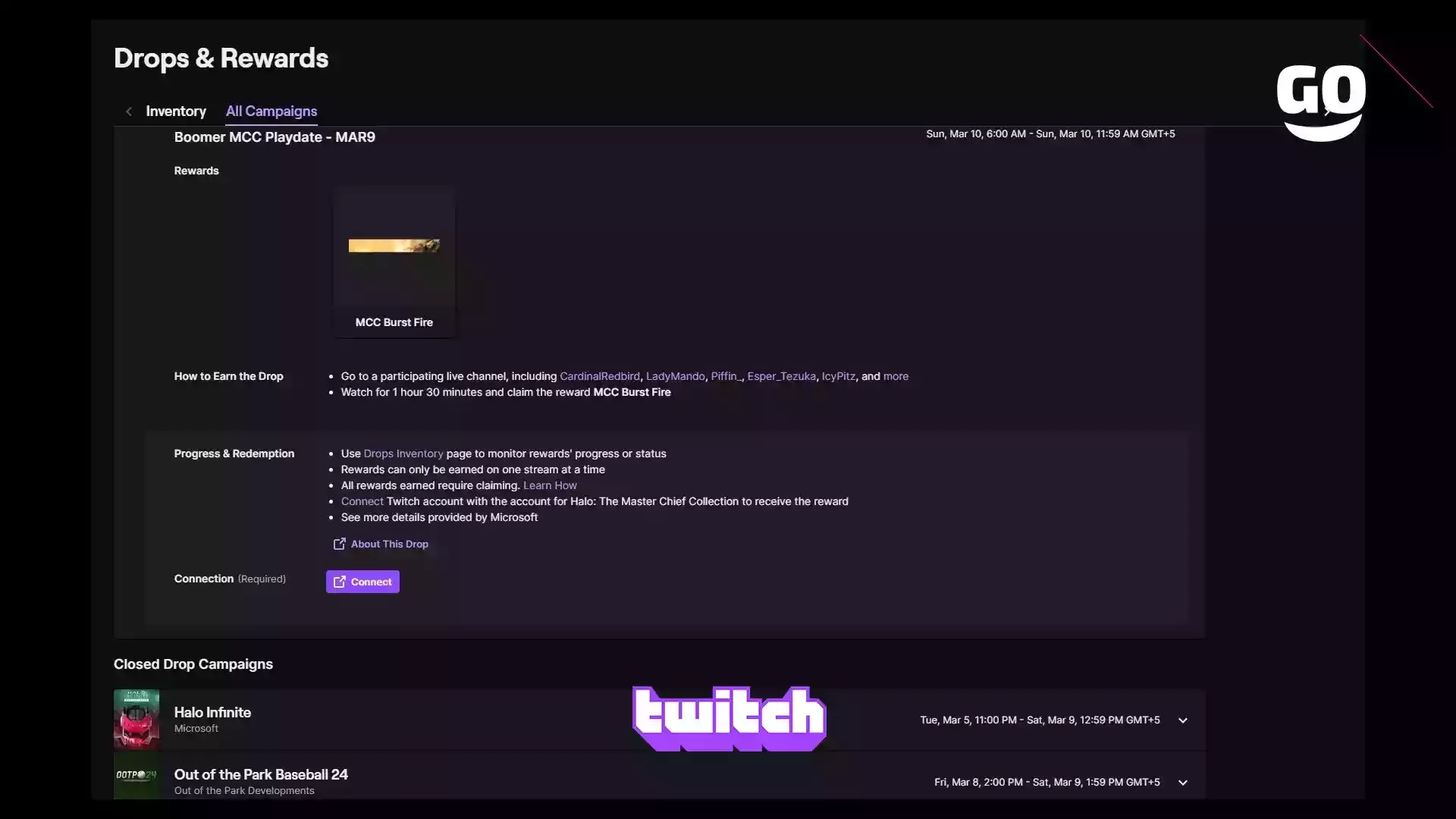 Забирай игровые подарки Boomer MCC Playdate — MAR9 в Halo: The Master Chief Collection на Twitch