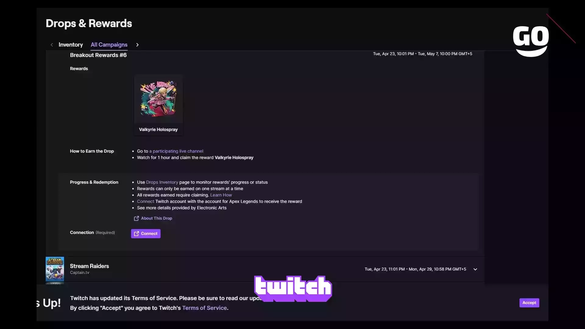 Twitch Drops Представляет Подарки Breakout Rewards #6 для Apex Legends