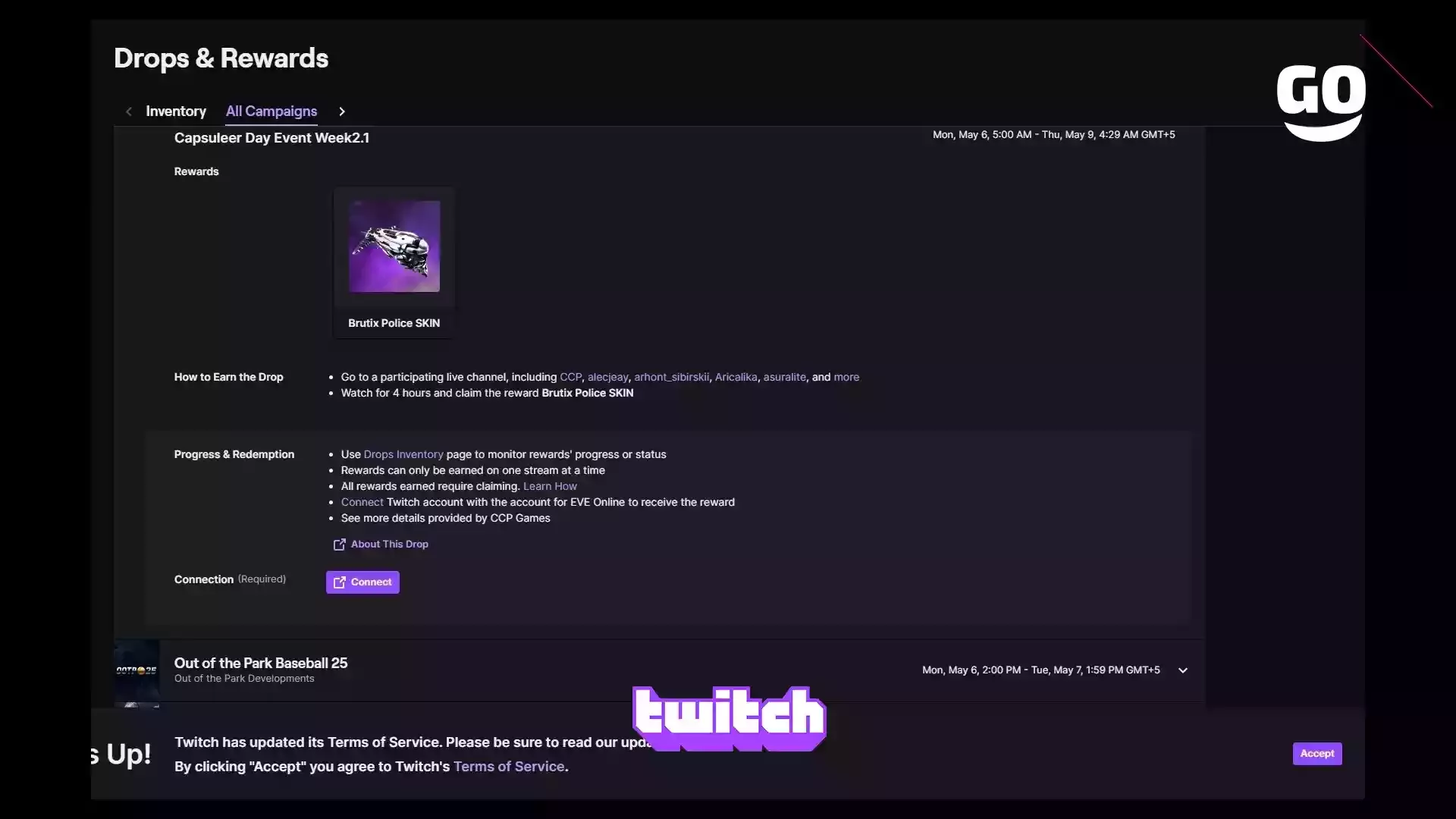 Неделя События Capsuleer Day: Twitch Drops для EVE Online