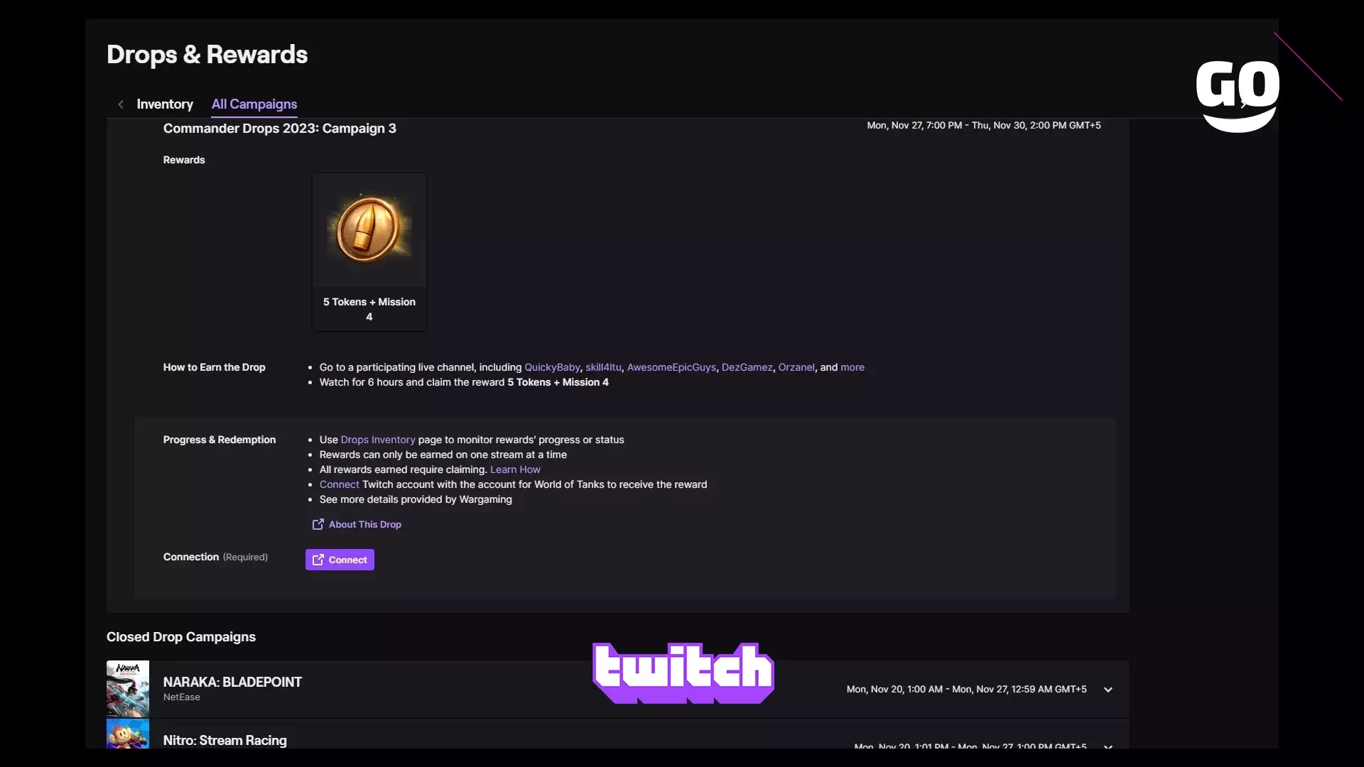 Бесплатные бонусы Twitch Drops: Кампания Commander 2023 для World of Tanks