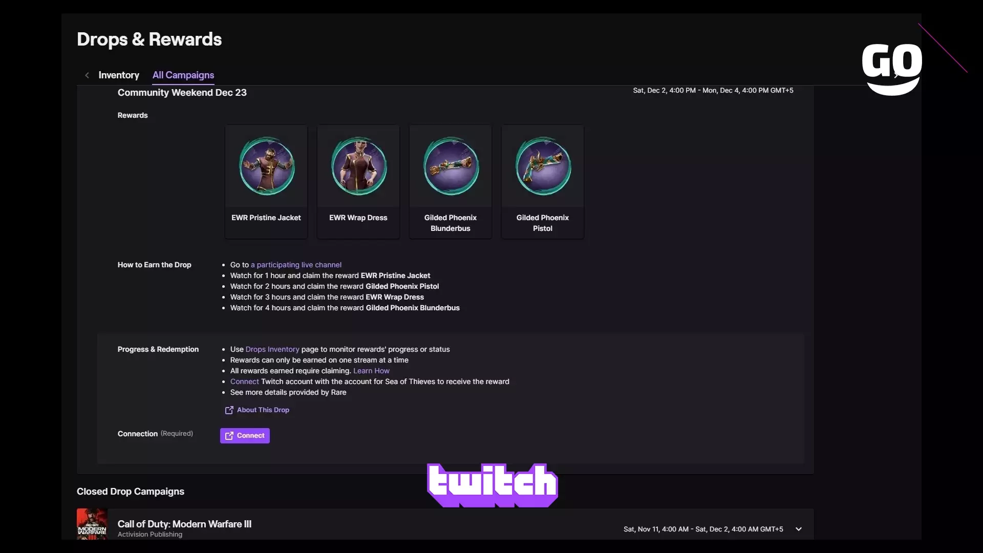 Уикенд сообщества на Twitch: 23 декабря в Sea of Thieves