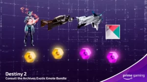 Prime Gaming: Consult the Archives Exotic Emote Bundle для Destiny 2