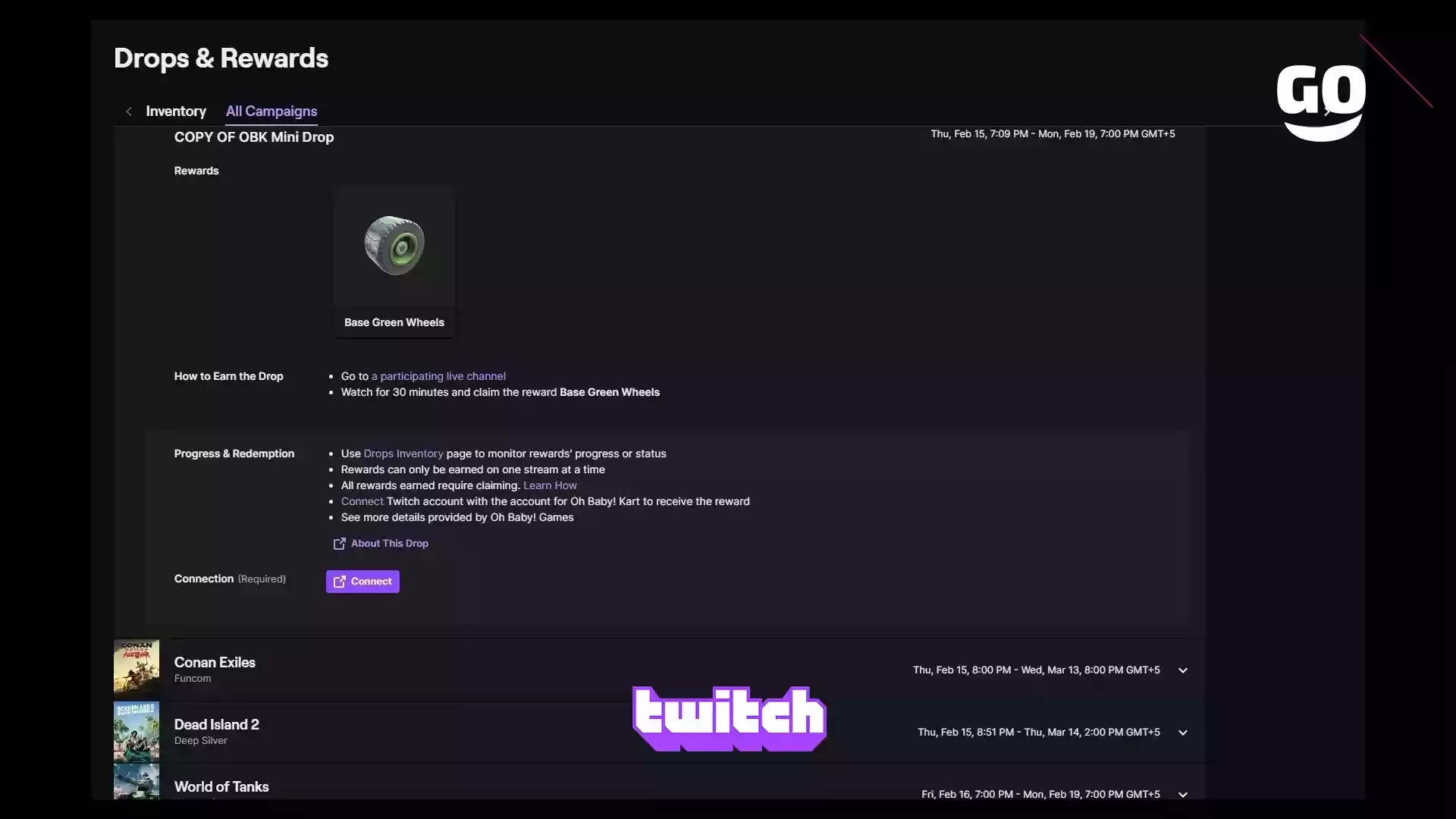Бонусы Twitch Drops: эксклюзивный пак OBK Mini для Oh Baby! Kart