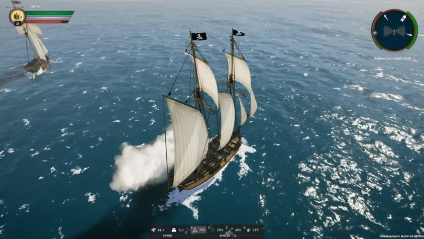 Скриншот из Corsairs Legacy: Пиратский корабль в бою