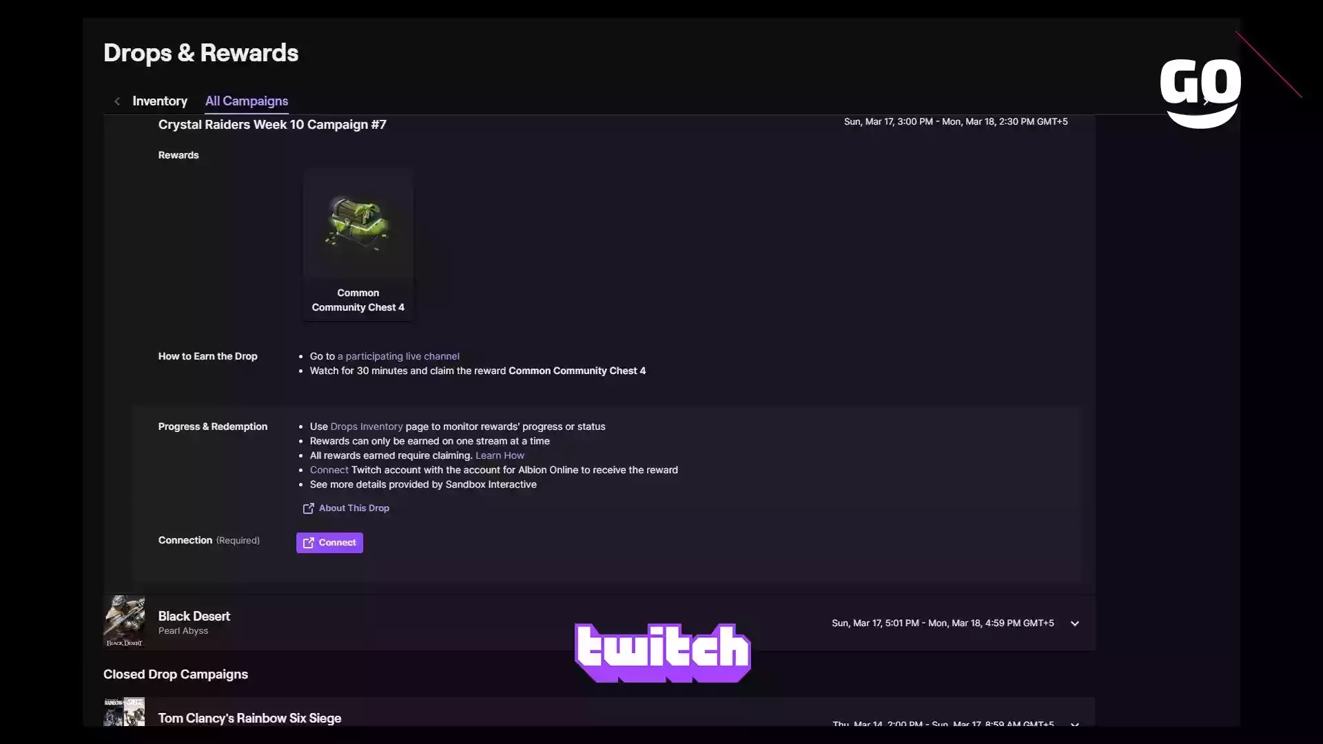 Twitch Drops предлагает кампанию Crystal Raiders для фанатов Albion Online