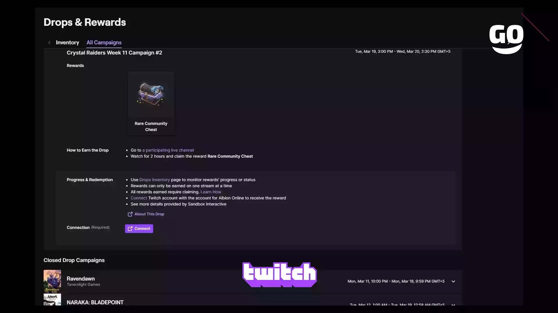 Twitch Drops: Кампания Crystal Raiders на 11-й неделе #2 для Albion Online