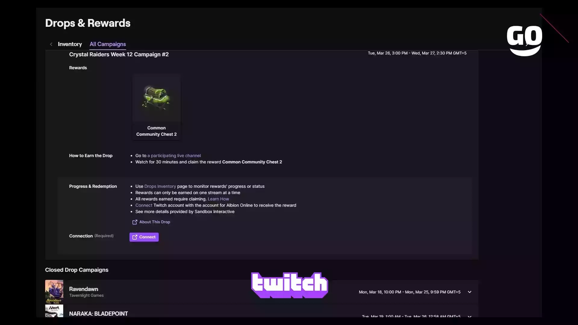 Twitch Drops предлагает игровые подарки за просмотры на Albion Online