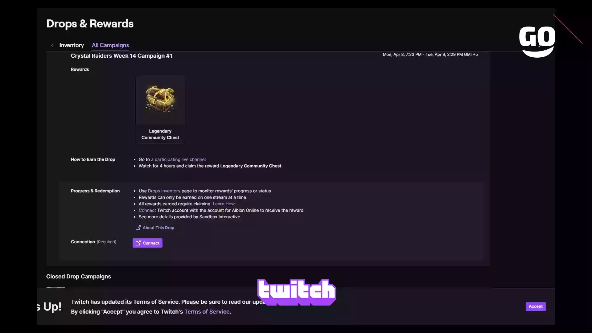 Получай подарки на Twitch: Кампания Crystal Raiders, неделя 14, для Albion Online