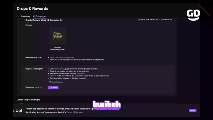 Подарки от Twitch Drops Crystal Raiders для 14-й недели кампании №4. Crystal Raiders Week 14 Campaign #4
