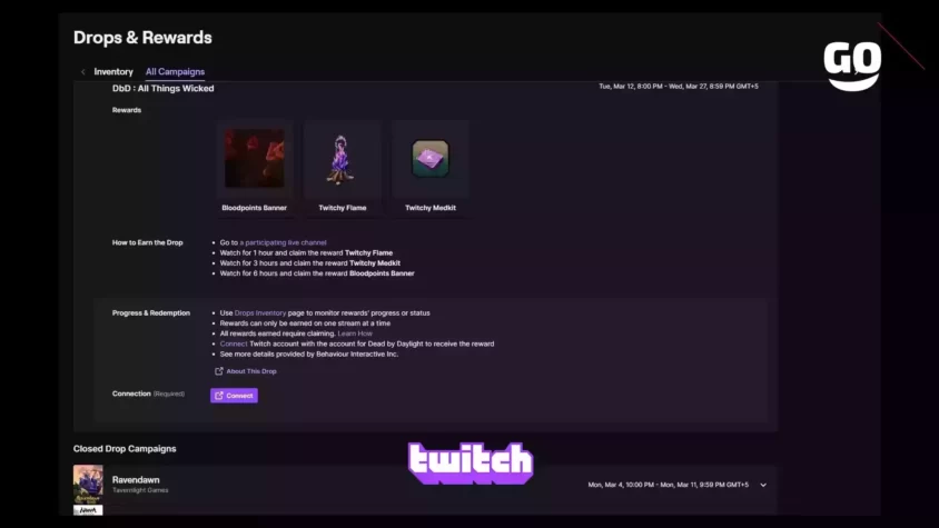Эксклюзивный игровой пак All Things Wicked от Twitch Drops DbD : All Things Wicked