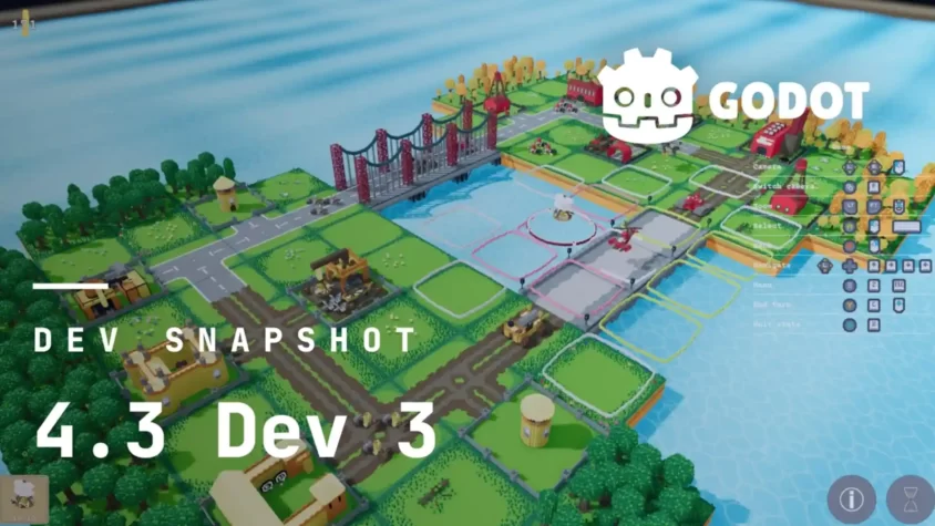 Dev snapshot Godot 4.3 dev 3 от 8 февраля 2024 Обложка статьи об обновлении Godot 4.3 dev 3