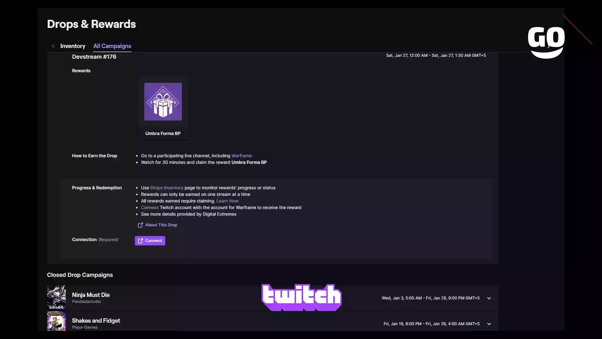 Twitch Drops: Бонусы Devstream #176 для Warframe