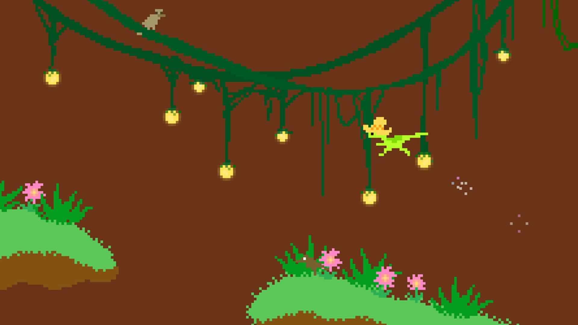 Прыжки по лианам в джунглях в Dino Run DX