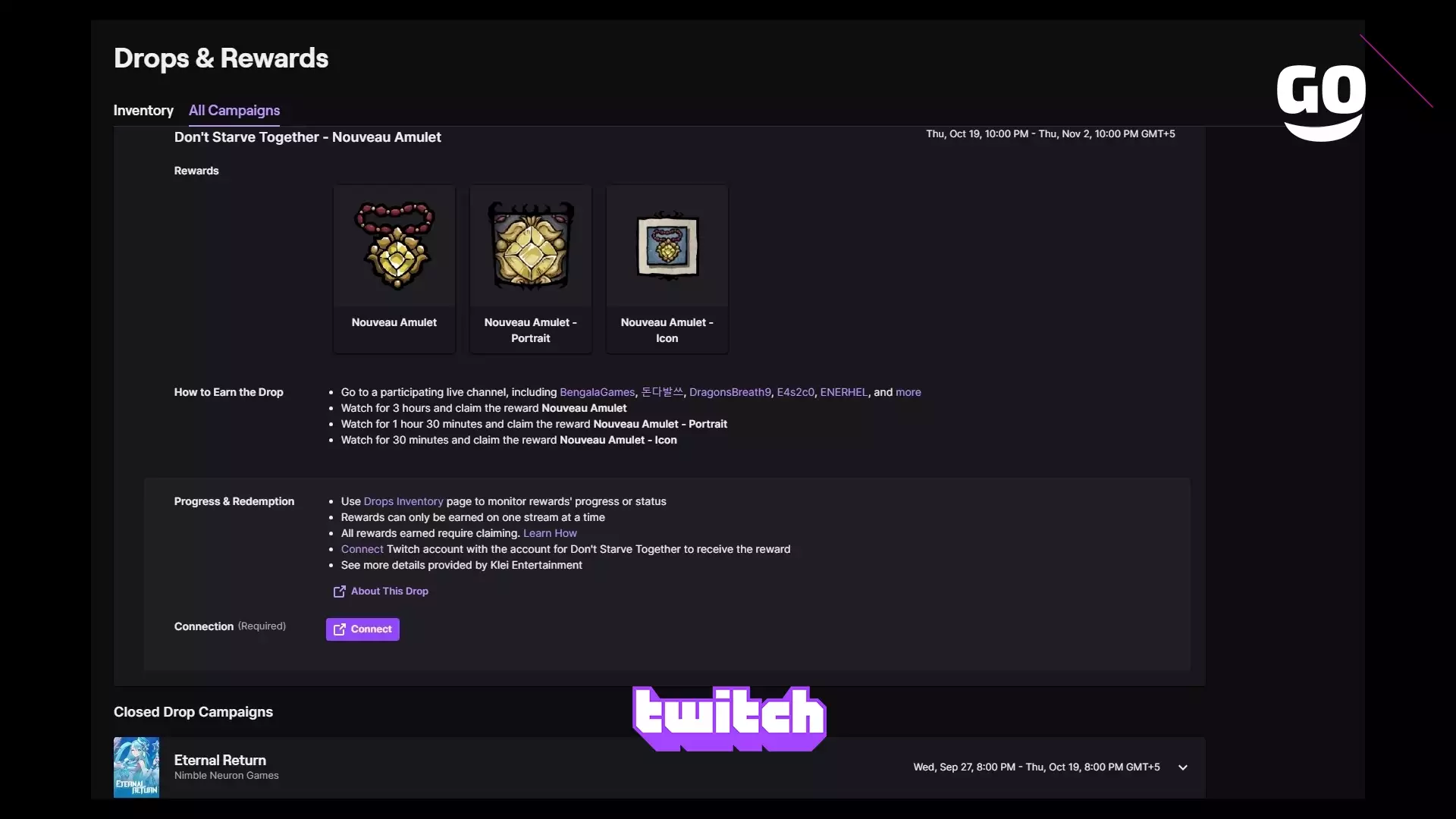 Зацените новые Twitch Drops в Don’t Starve Together — Nouveau Amulet ждет вас!