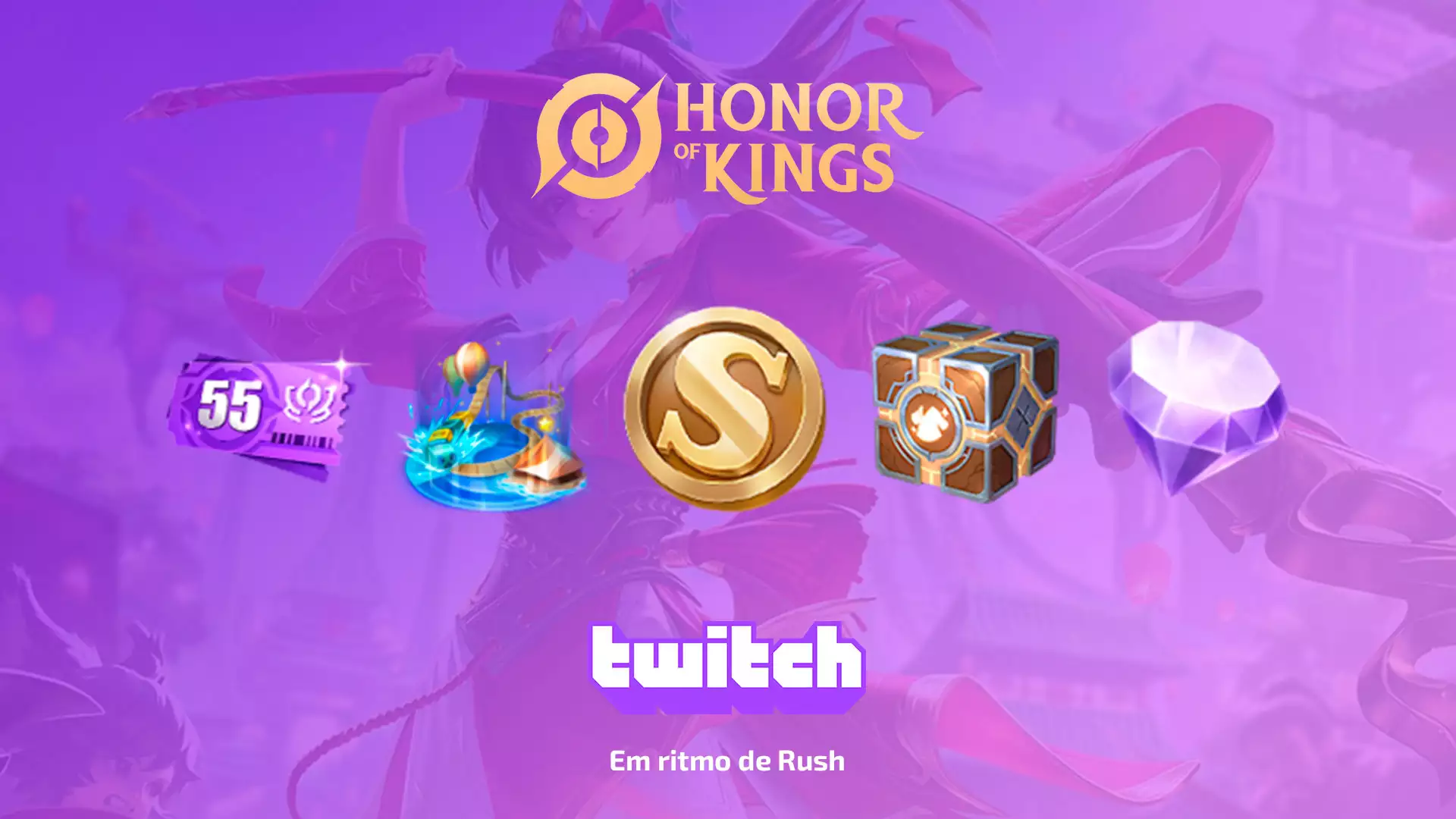 Twitch Drops: Em ritmo de Rush для Honor of Kings