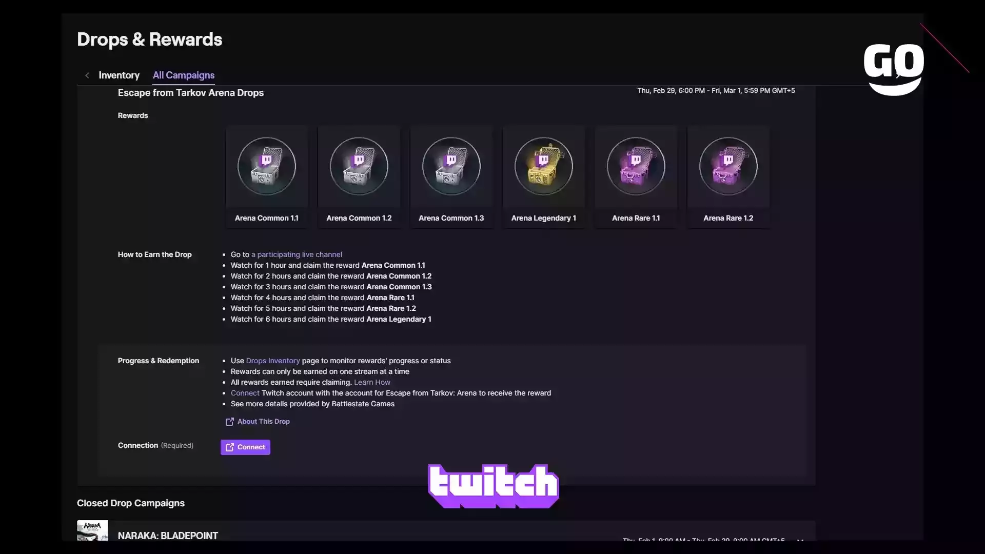 Бесплатные бонусы для игроков Escape from Tarkov: Arena от Twitch Drops