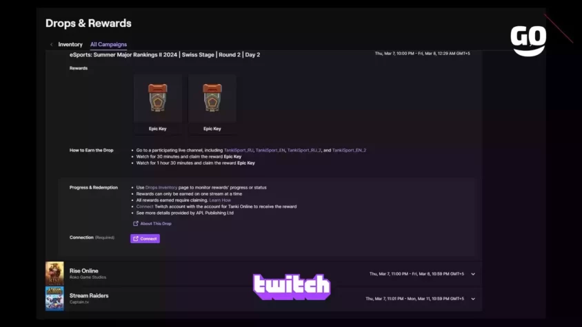 Подарки от Twitch Drops для фанатов Tanki Online: Летний рейтинг Major II 2024 eSports: Summer Major Rankings II 2024 | Swiss Stage | Round 2 | Day 2