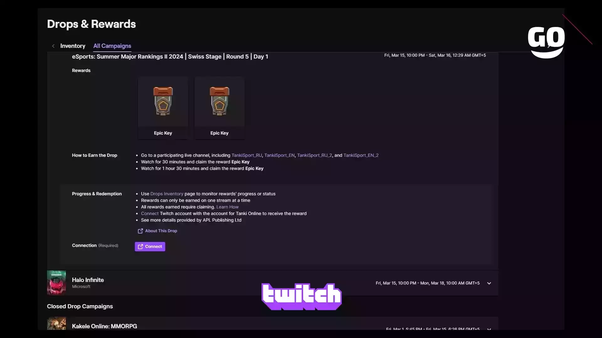 Twitch Drops и вознаграждения за просмотр: Summer Major Rankings II 2024 в Tanki Online