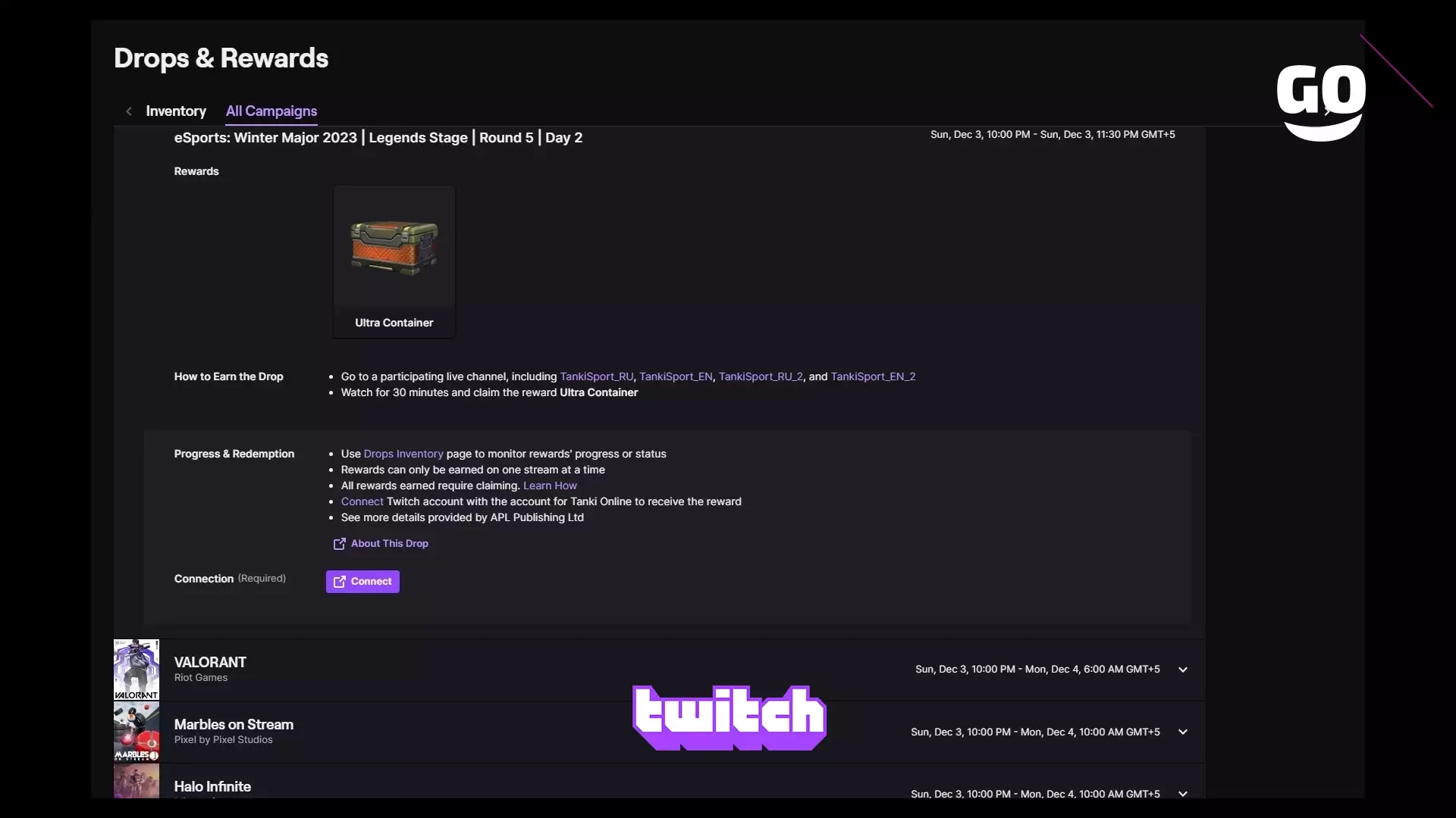 Twitch Drops представляет специальные бонусы на eSports: Winter Major 2023 | Legends Stage | Раунд 5 | День 2 в Tanki Online