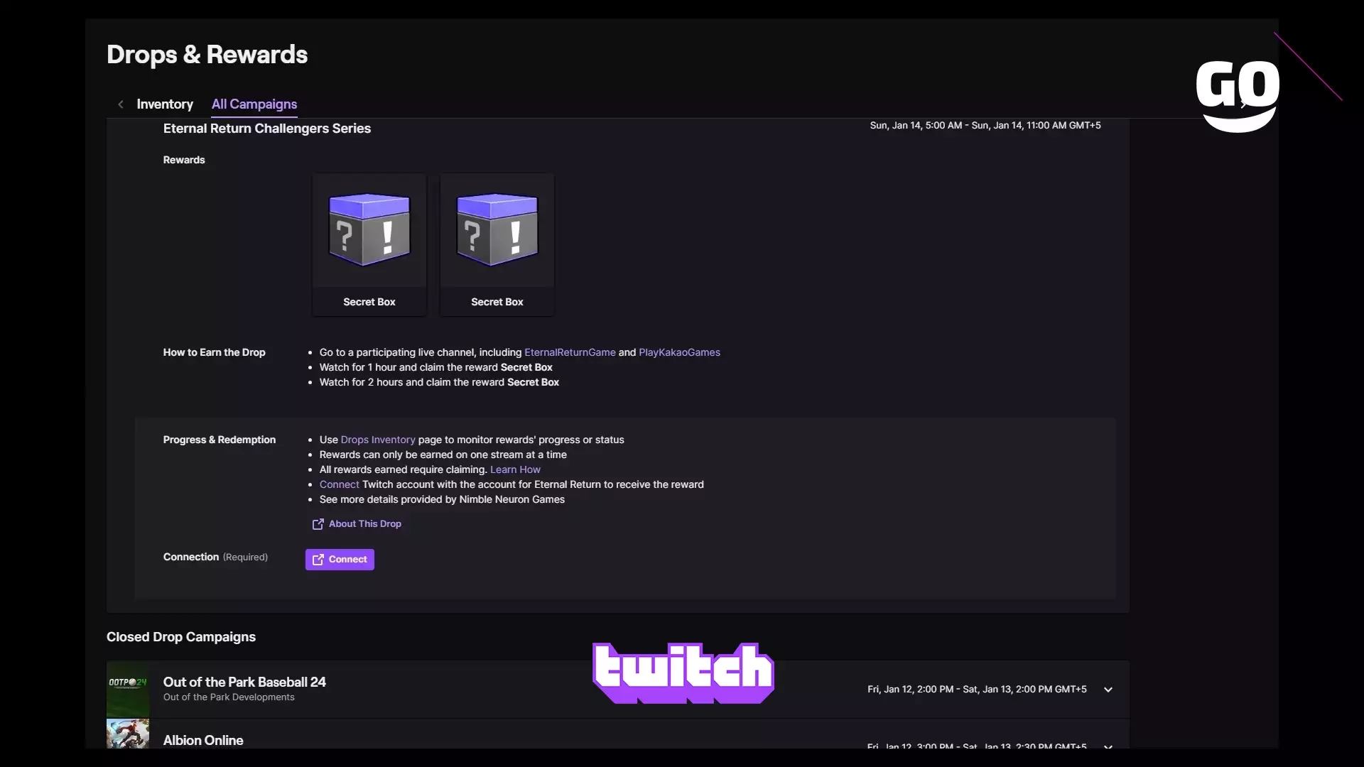 Twitch Drops раздает Eternal Return Challengers Series для Eternal Return