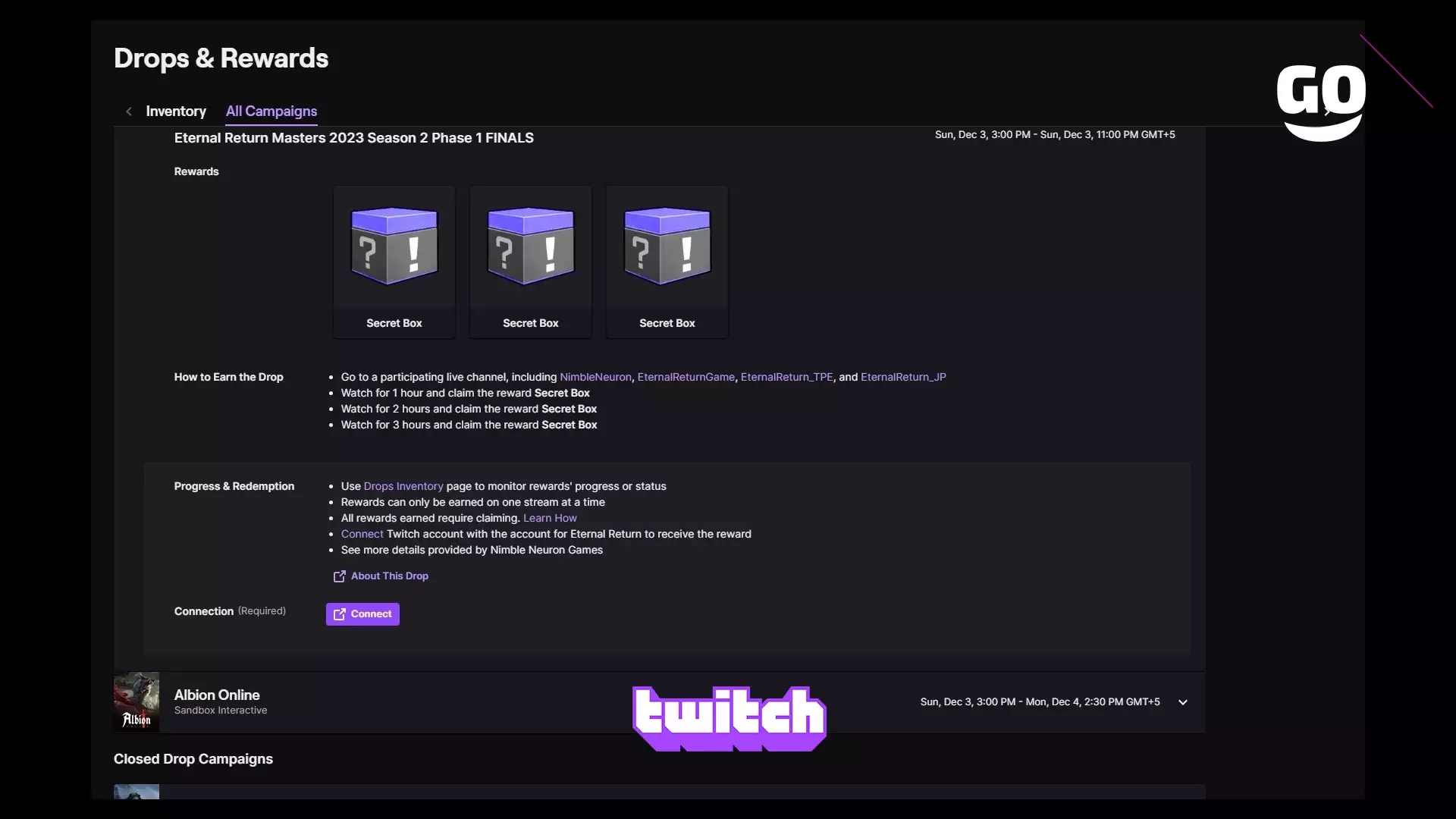 Twitch Drops раздает Eternal Return Masters 2023 Season 2 Phase 1 FINALS для Eternal Return