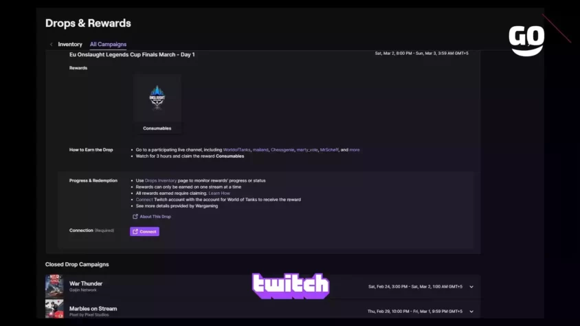 Бонусы от Twitch Drops для фанатов World of Tanks в рамках Eu Onslaught Legends Cup Finals March — Day 1 Eu Onslaught Legends Cup Finals March - Day 1