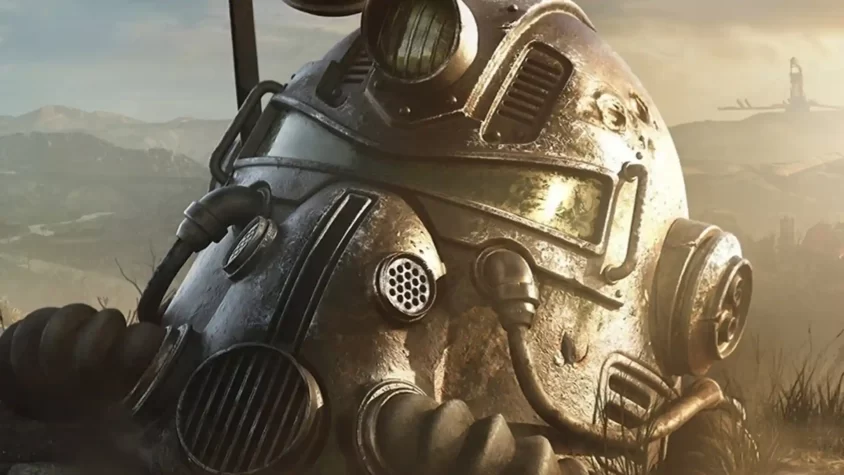 fallout-76-update-notes-january-30-2024 Обложка обновления Fallout 76 1.7.9.7 с изображением характерных элементов игры