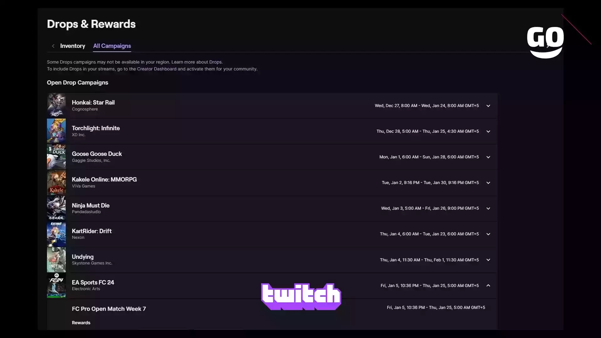 Twitch Drops раздает FC Pro Open Match Week 7 для EA Sports FC 24