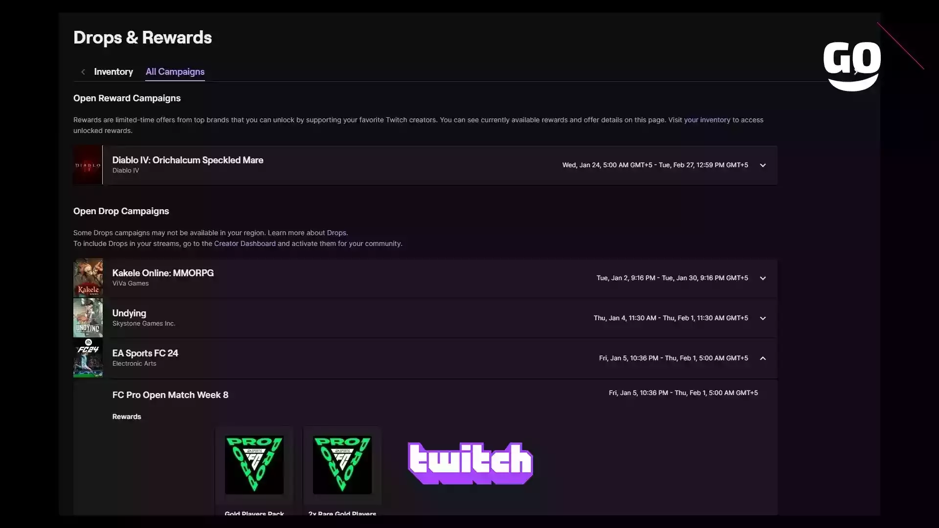 Новые бонусы в EA Sports FC 24 от Twitch Drops: FC Pro Open Match Week 8