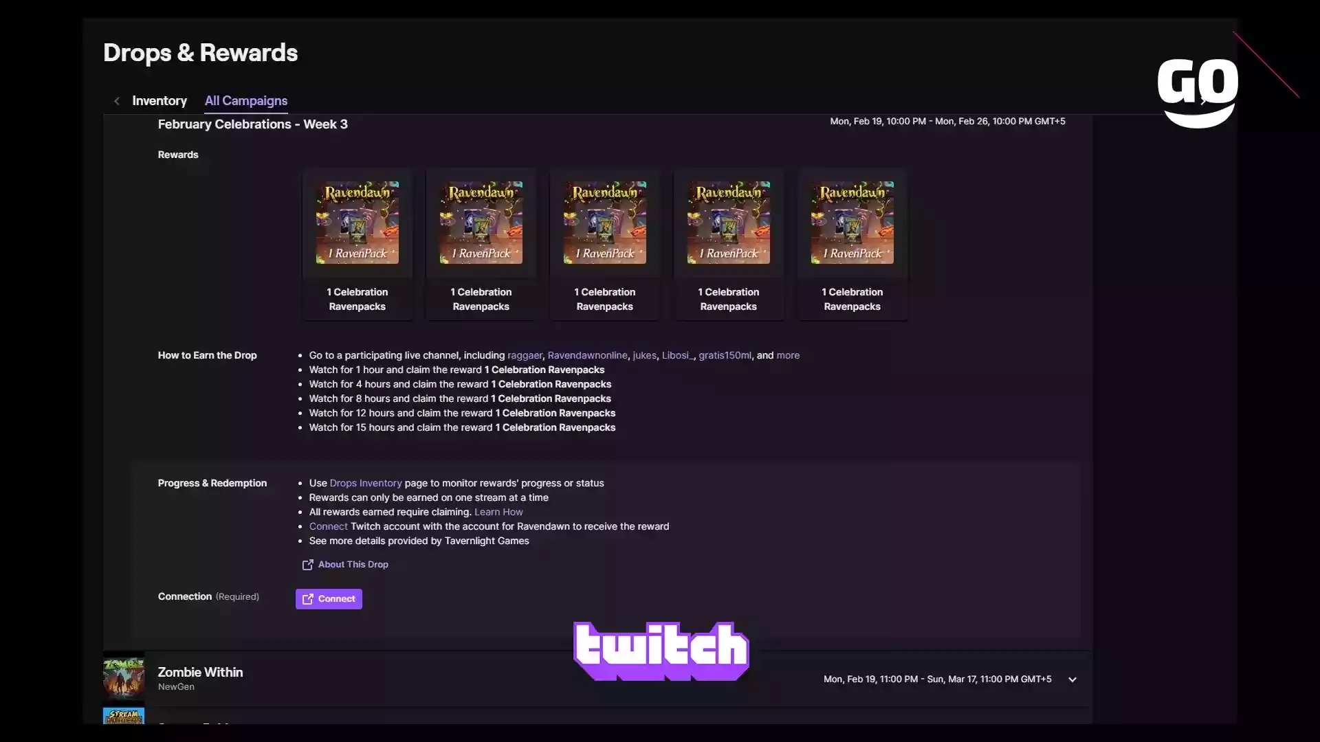 Праздничные Twitch Drops — Неделя 3 для Ravendawn
