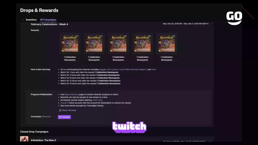 Подарки февральских праздников на четвертой неделе от Twitch Drops February Celebrations - Week 4