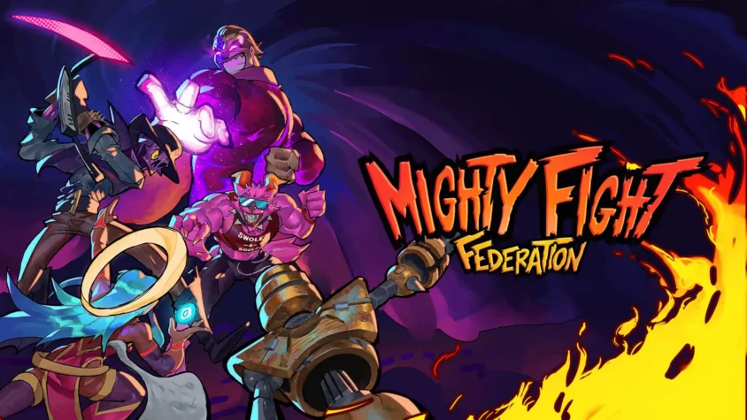 Обложка Mighty Fight Federation для акции бесплатной раздачи в Epic Games