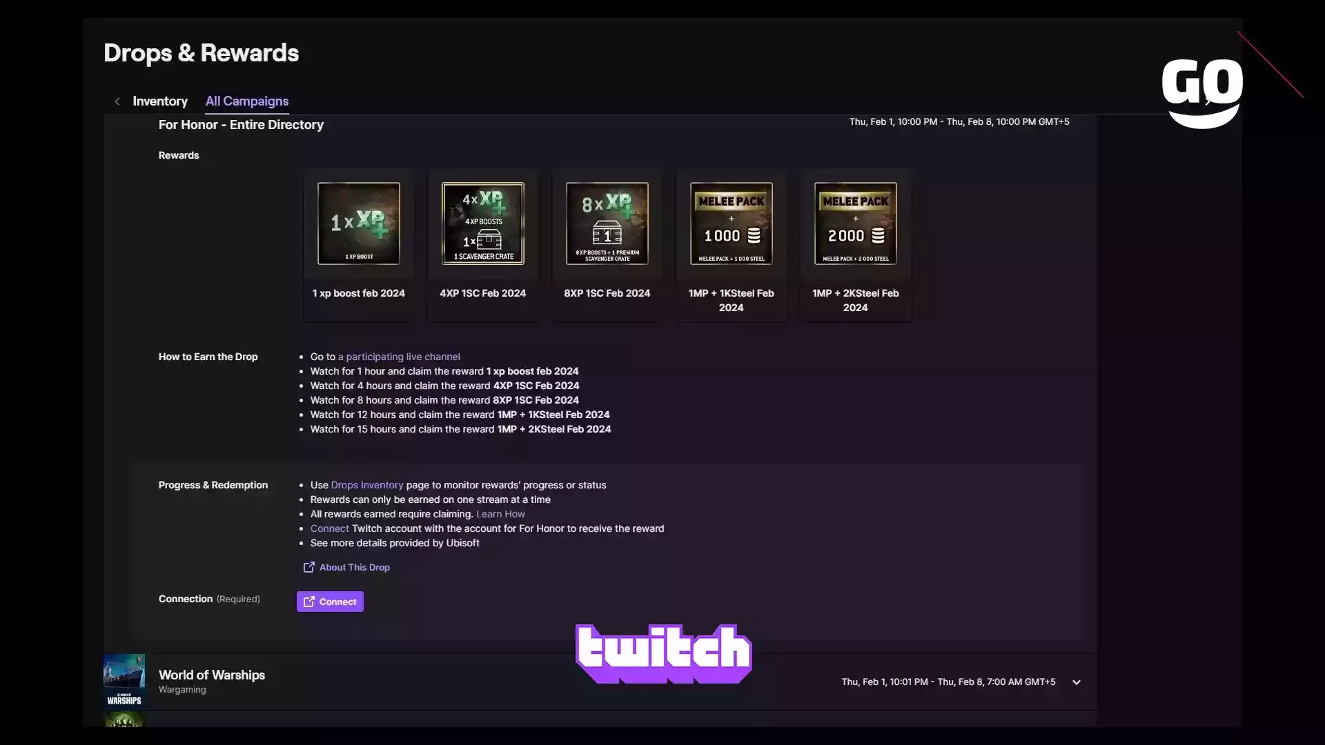 Раздача Twitch Drops: Эксклюзивные игровые бонусы для For Honor