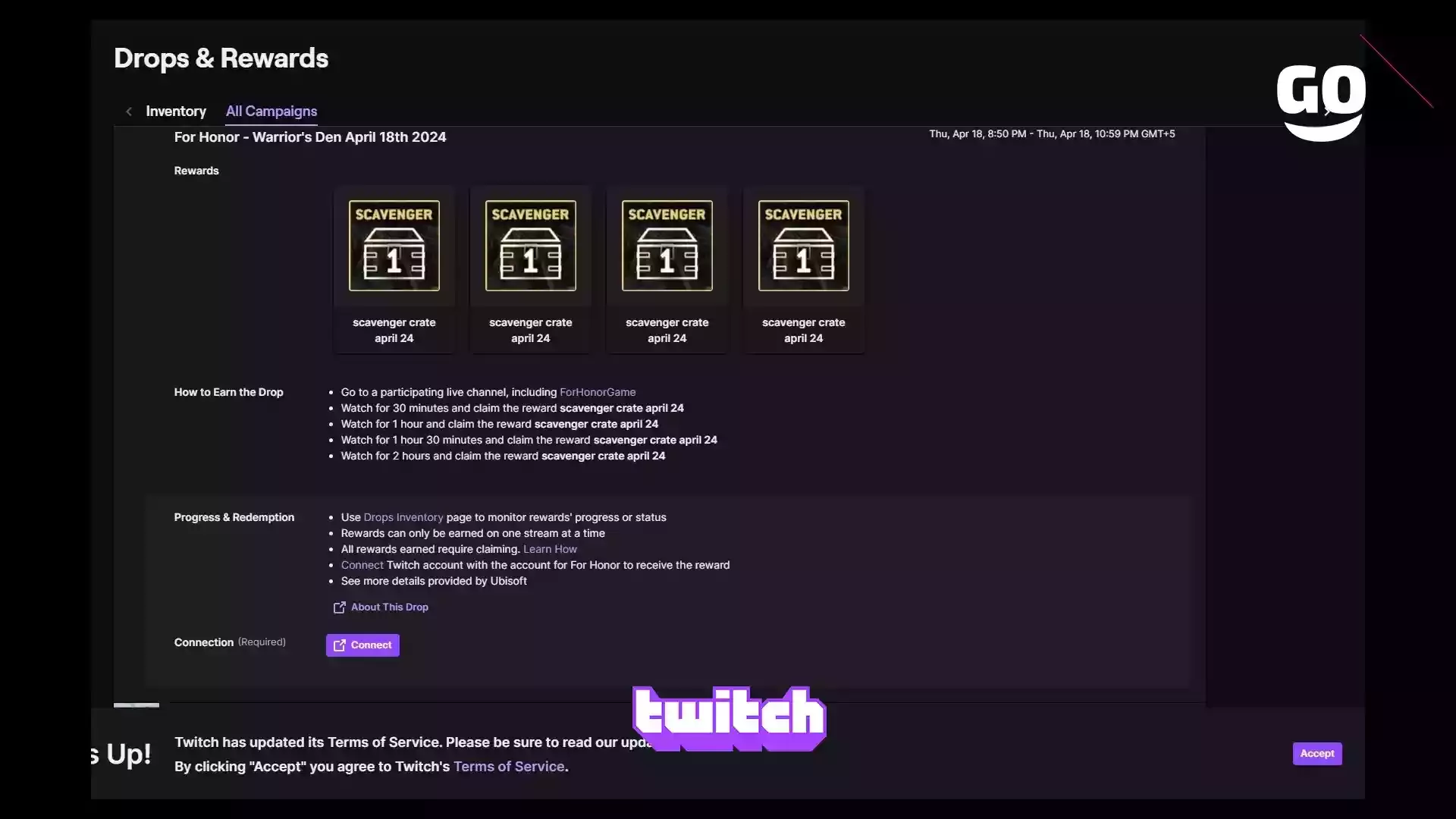 Событие Twitch Drops: Сражения в For Honor 18 апреля 2024