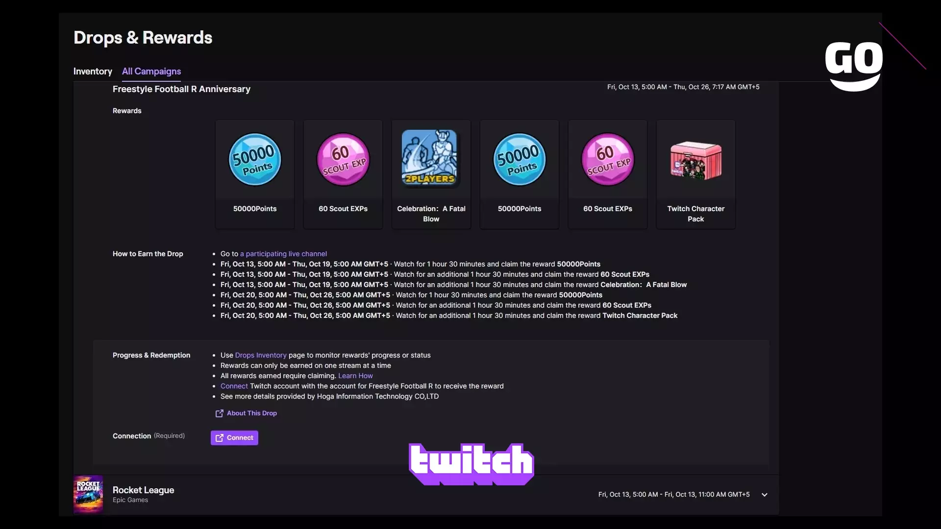 Собери уникальные подарки для Freestyle Football R через Twitch Drops